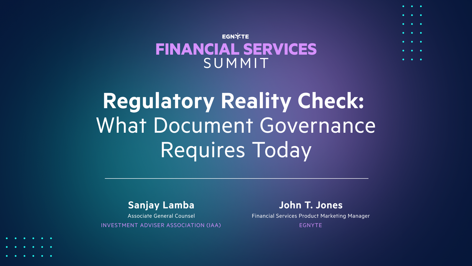 Regulatory Reality Check: What Document Governance Requires Today