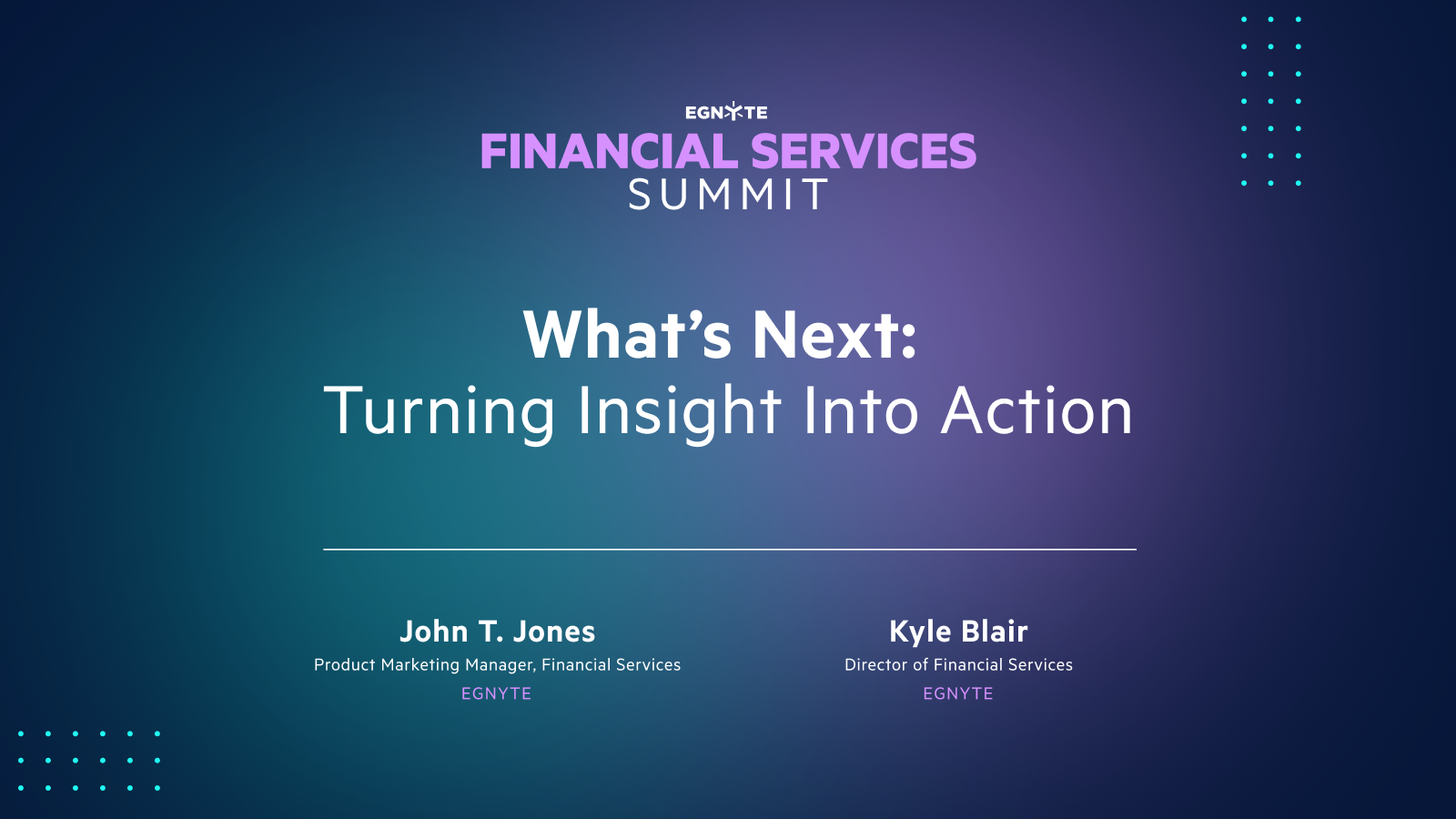 What’s Next: Turning Insight Into Action