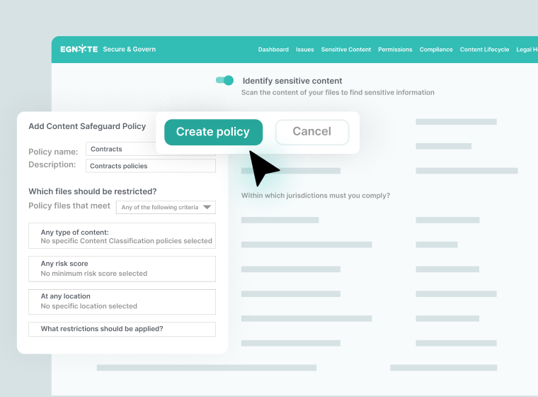 Manage Sensitive Data Lifecycle
