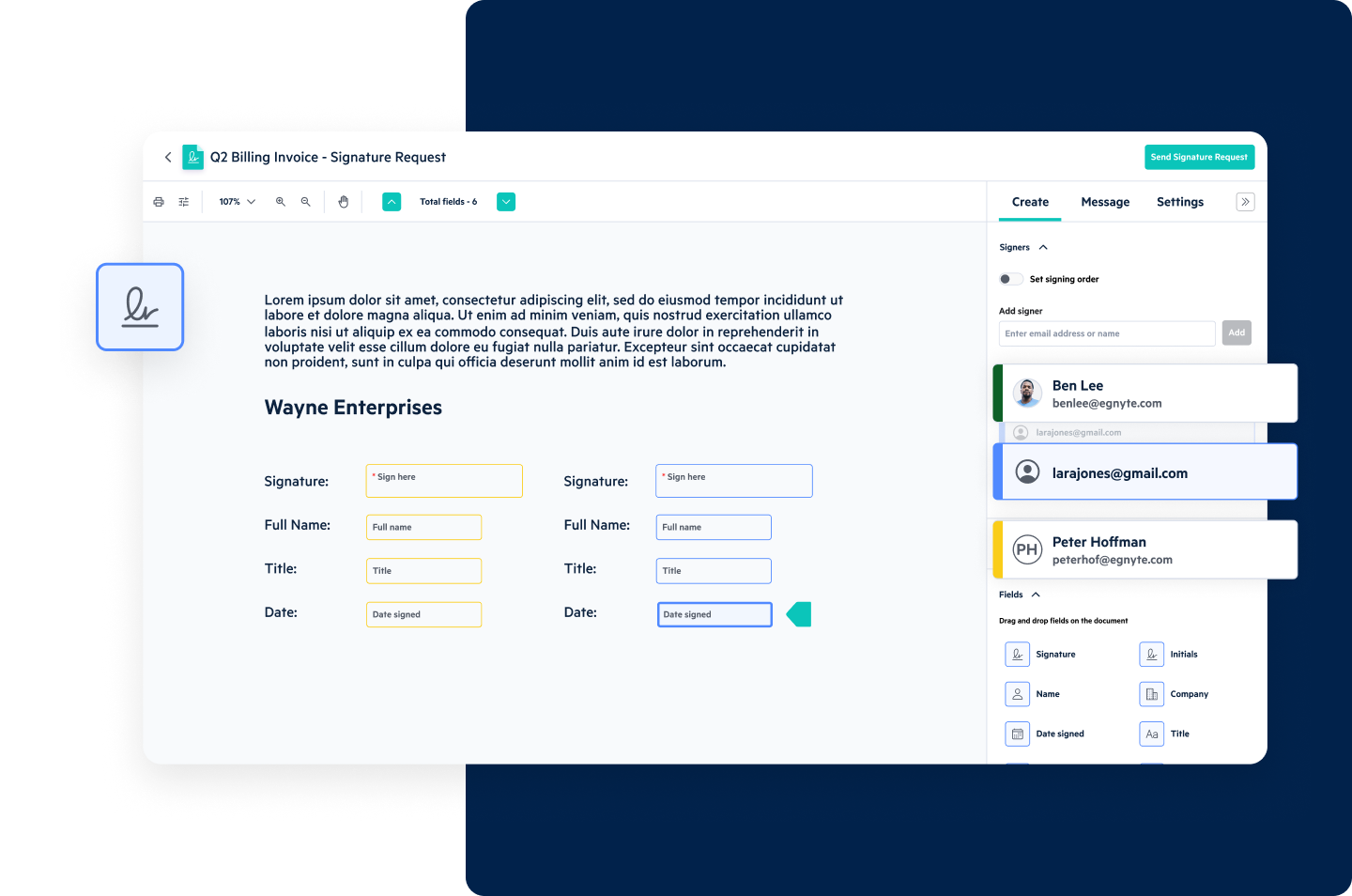 Obtain eSignatures Within Your Workflow | Egnyte