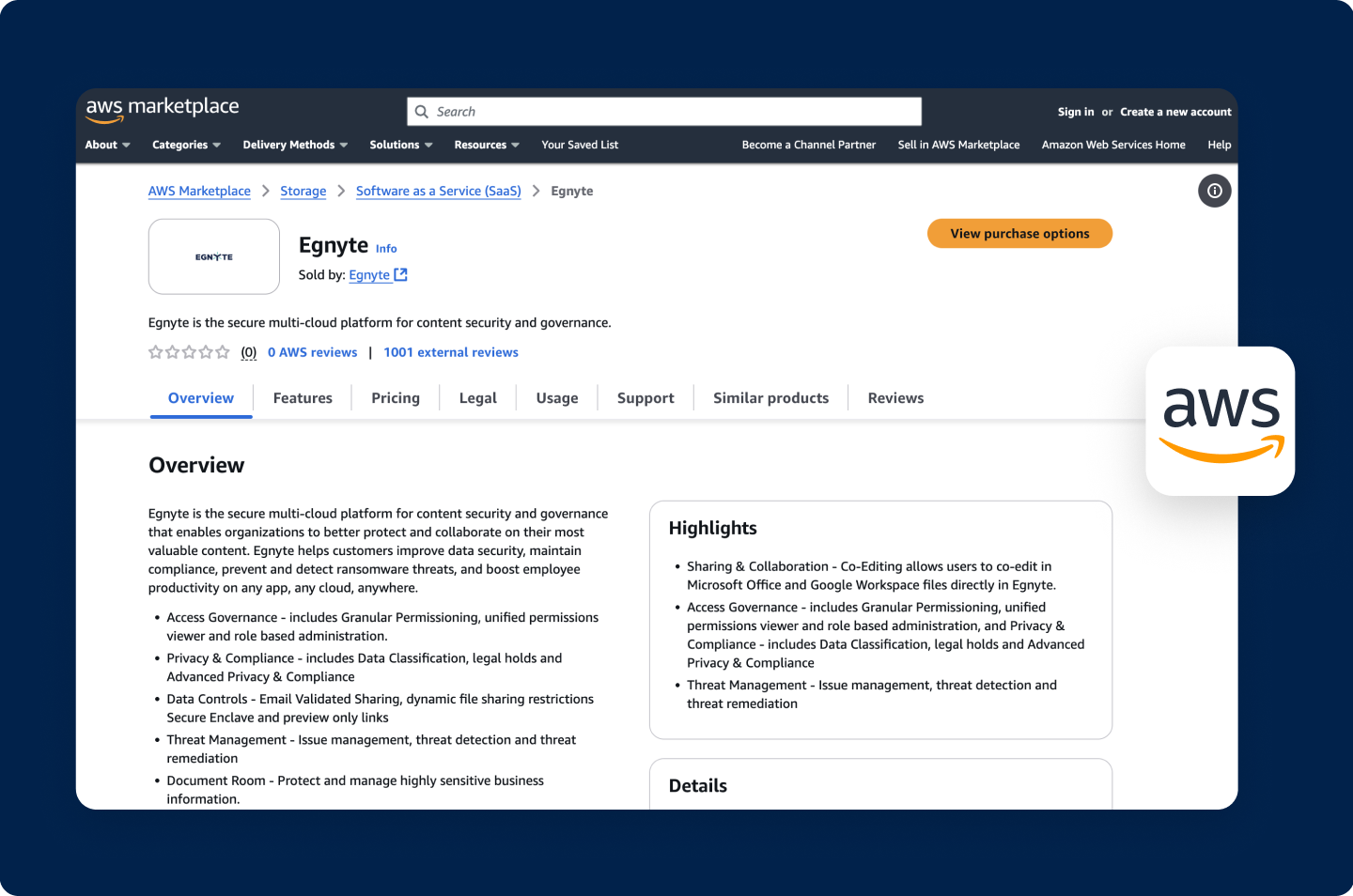 Get Flexibility AWS Marketplace | Egnyte