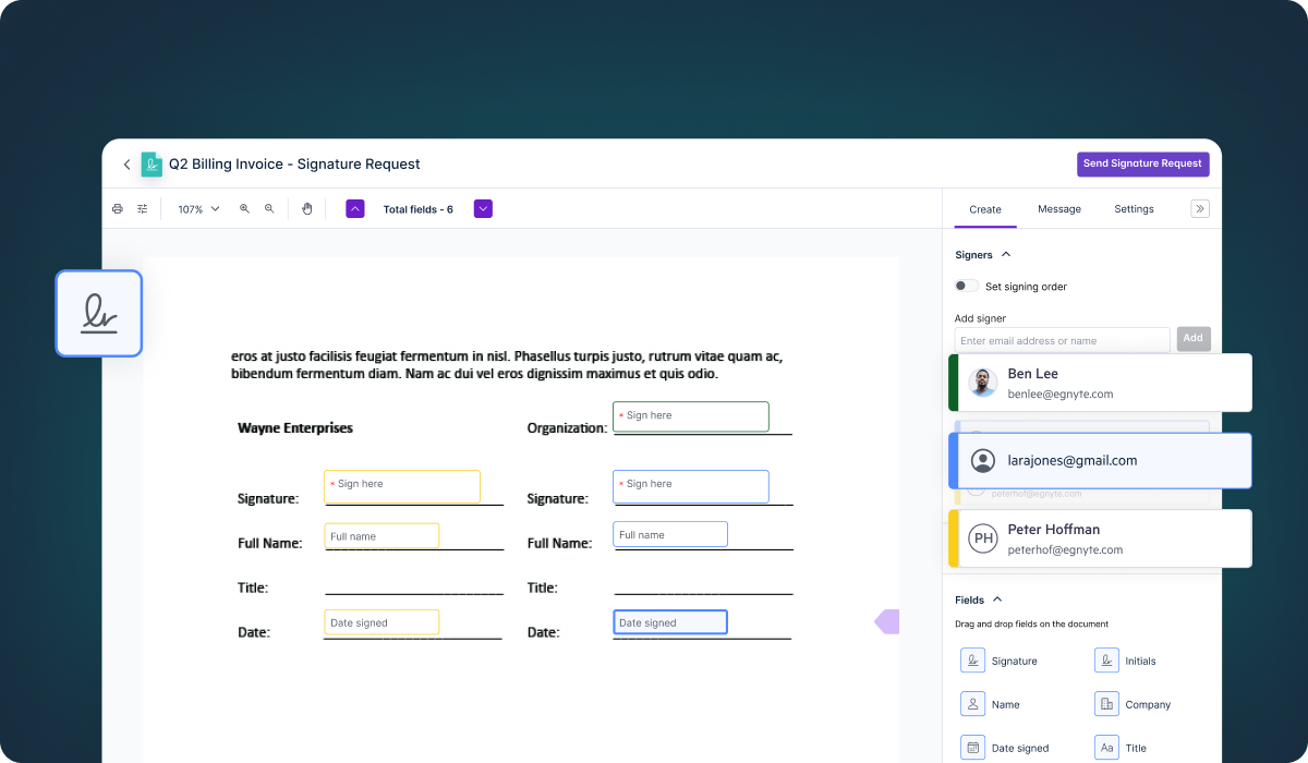 Simplify Document Signing